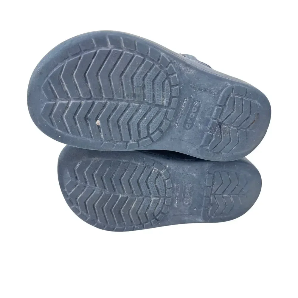 Crocs Colorlite Boot Mid Calf Faux Fur 15840 Navy Tumbleweed Kids Boys‎ Size c8